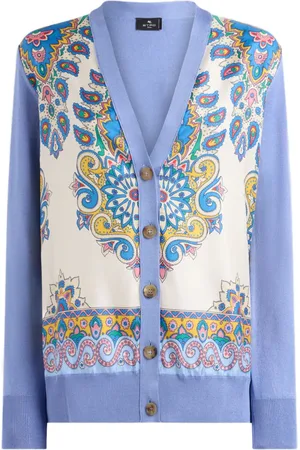 Etro Cardigan in seta con stampa