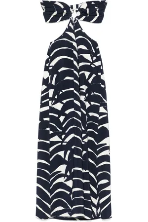 JOHANNA ORTIZ Abito midi Ocean Layers