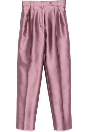 Max Mara Pantaloni sartoriali metallizzati