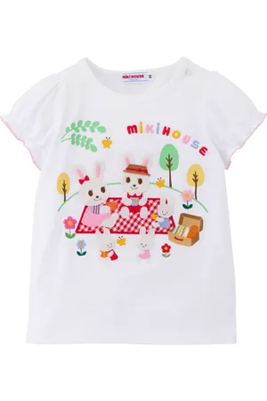 Miki House T-shirt con ricamo