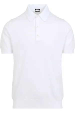 Kiton Polo in cotone con ricamo logo