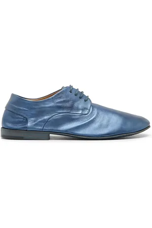 MARSÈLL Derby in pelle con finitura laminata