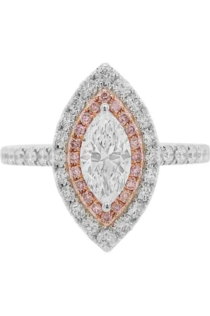 HYT Jewelry Anello da cocktail in oro bianco 18 carati con diamanti