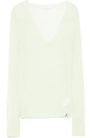 Patrizia Pepe Maglione in maglia fine con scollo a V