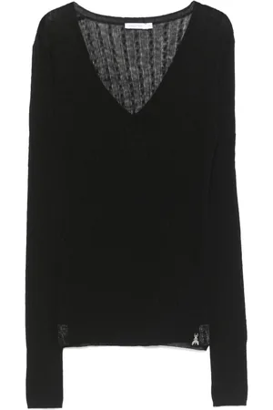 Patrizia Pepe Maglione in maglia fine con scollo a V