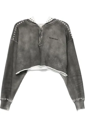 Golden Goose Felpa con cappuccio crop
