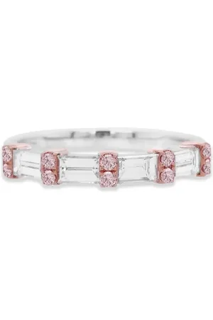 HYT Jewelry Anello a fascia in oro bianco 18kt con diamanti