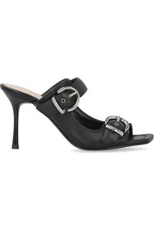 Pinko Mules in pelle con fibbia 85mm