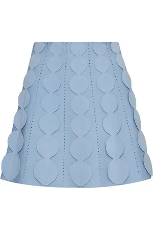 Oscar de la Renta Gonna in maglia Geometric Circle