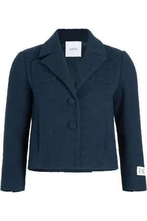 Patou Giacca sartoriale crop in tweed