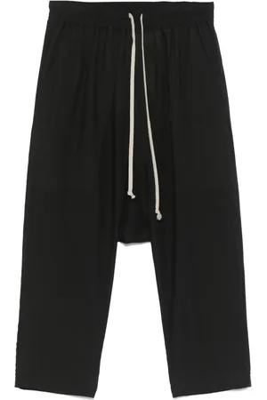 Rick Owens Pantaloni crop con coulisse