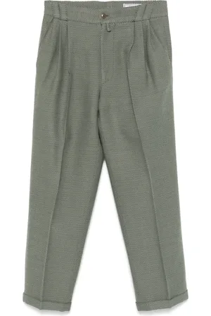 VERSACE Pantaloni con motivo chevron anni 