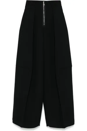 Jean Paul Gaultier Pantaloni dritti in crêpe