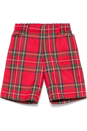 LA STUPENDERIA Shorts tartan