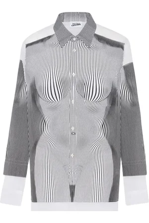 Jean Paul Gaultier Camicia The Petit Grand Pinstripe Body Morphing