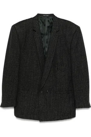 VERSACE Blazer con motivo geometrico anni 