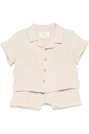 TEDDY & MINOU Set shorts con trama seersucker