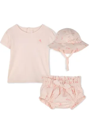 Chloé Set T-shirt e pantaloncini in cotone