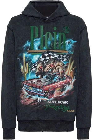 Philipp Plein Felpa Racing Club con cappuccio
