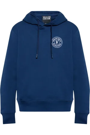 VERSACE Felpa V-Emblem con cappuccio