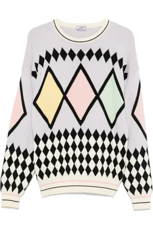 VERSACE Maglione a rombi anni 