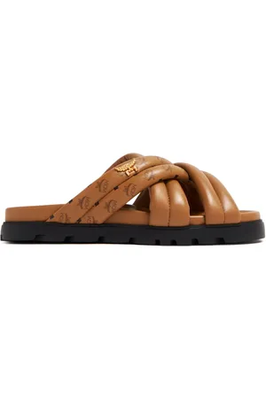 MCM Sandali slides con design a incrocio