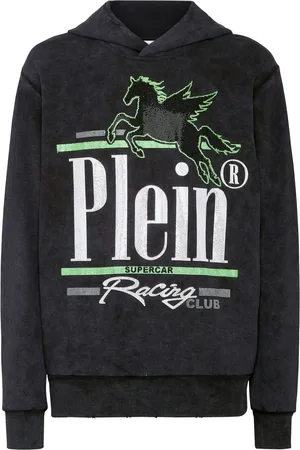 Philipp Plein Felpa Racing Club con cappuccio