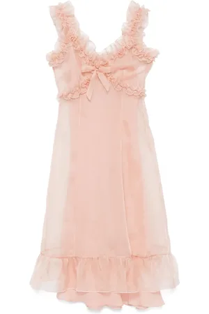 Alessandra Rich Abito midi con ruches