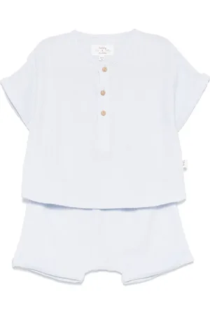 TEDDY & MINOU Set shorts con trama seersucker