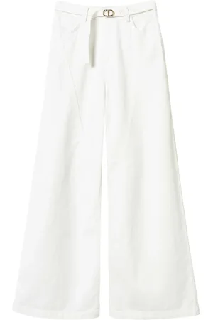 Twin-Set Jeans Oval T a gamba ampia
