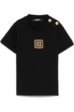 Balmain T-shirt con logo ricamato