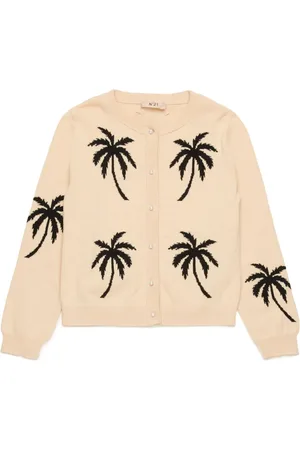 Nº21 Cardigan con stampa Palm Tree