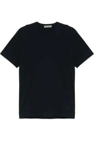 corneliani T-shirt con logo ricamato