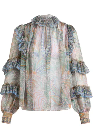 Etro Blusa in seta con ruches