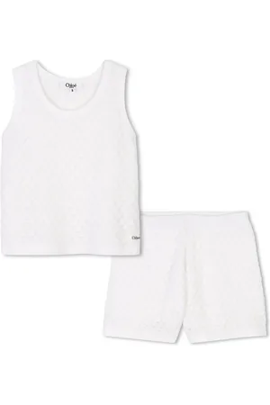 Chloé Set canotta e shorts in cotone biologico