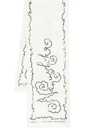Nanushka Sciarpa con bordi sfrangiati