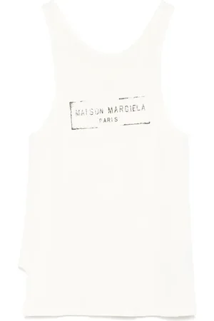Maison Margiela Top con stampa logo