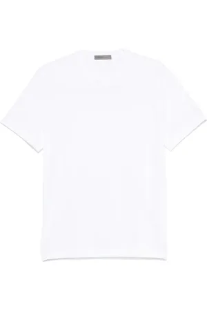 corneliani T-shirt con logo ricamato