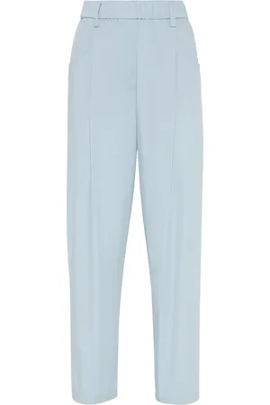 Brunello Cucinelli Pantaloni dritti con dettaglio Monili