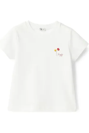 Il gufo T-shirt con logo ricamato