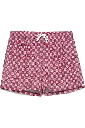 Kiton Costume da bagno con stampa maioliche