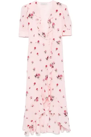Alessandra Rich Abito midi a fiori