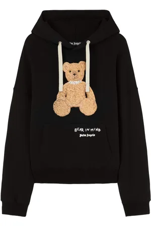 Palm Angels Felpa Bear In Mind con cappuccio