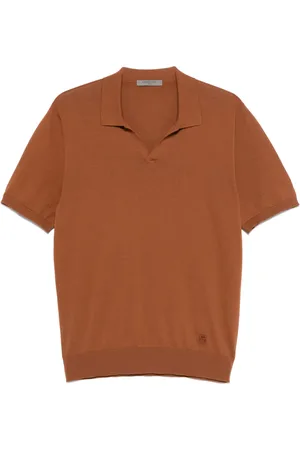 corneliani Polo in cotone con ricamo logo