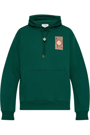 Casablanca Felpa Gothic Stacked con logo e cappuccio
