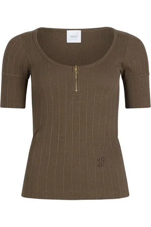 Patou T-shirt con scollo ampio