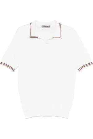 corneliani Polo con dettaglio a righe