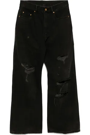 CROQUIS Jeans a gamba ampia con strappi