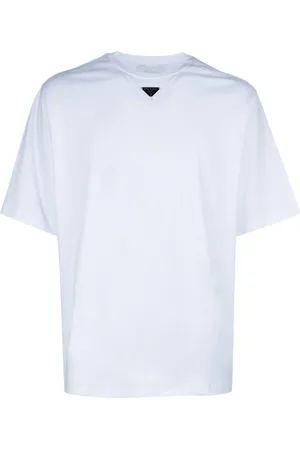 Prada T-shirt con logo a triangolo