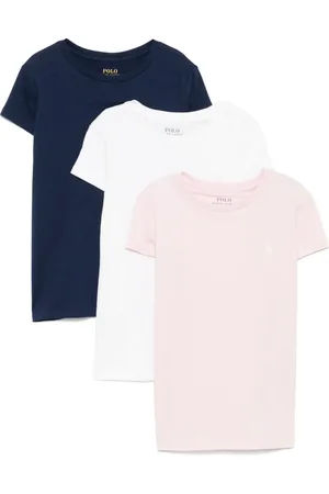 Ralph Lauren Set di 3 T-shirt girocollo in cotone